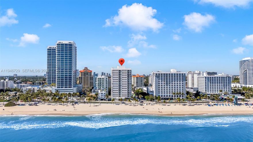 This thoughtfully reimagined 1,520SF 2 bedroom, 2 bath oceanfront residence showcases a refined interior layout conceived to maximize light, flow, and uninterrupted views of the Atlantic from every vantage point. The spacious open-concept was configured to create a seamless connection between living, dining and work areas, allowing the horizon, sunrise and rolling waves to remain a constant backdrop throughout the home.

A striking glass-enclosed second bedroom, equally suited as a home office, enhances the space, extending ocean views while maintaining architectural definition. The primary suite is a serene retreat, highlighted by a spa-inspired bath with an all-glass shower, ensuring continuous waterfront vistas. 

Every detail is curated with intention and finished to an elevated standard; from porcelain honed flooring to a dedicated glass beverage closet. The chef-inspired kitchen is expertly appointed with premium materials and brands including a Fisher & Paykel panel-ready refrigerator, Luxe by Alvic cabinetry, Monte Cristo quartzite counters and backsplash, and Bosch induction cooktop, dishwasher, oven and microwave. A reverse osmosis water filtration system adds a refined layer of everyday convenience.

Step onto the wrap-around balcony to enjoy the ocean breeze, watch the sunrise, and take in direct ocean views—an experience visible from every room throughout this spectacular, fully renovated residence.

Schedule a private showing and prepare to be inspired.