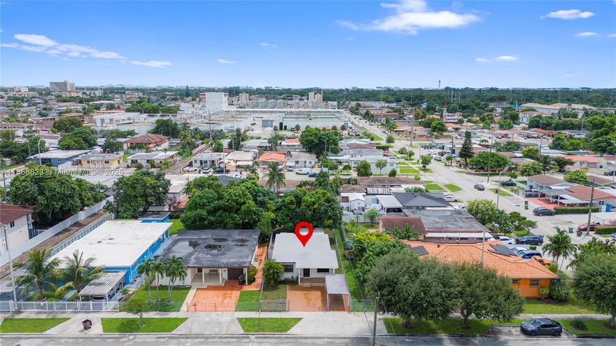 Welcome to this beautiful 3-bedroom, 1-bath single-family home located in W Hialeah. Perfect for a large family or as a smart investment, this home features a bright and spacious layout with tile flooring throughout, new appliances, and ceiling fans. Enjoy secure parking with space for multiple vehicles, boat/RV storage, plus a covered carport for two additional cars. The expansive backyard offers a shaded retreat with mature fruit trees, a covered tiled patio, and plenty of room to add a pool—ideal for outdoor living and entertaining. Additional highlights include a welcoming front porch, laundry room, and storage shed. Centrally located near shopping, dining, entertainment, business districts, major highways, and top-rated schools.