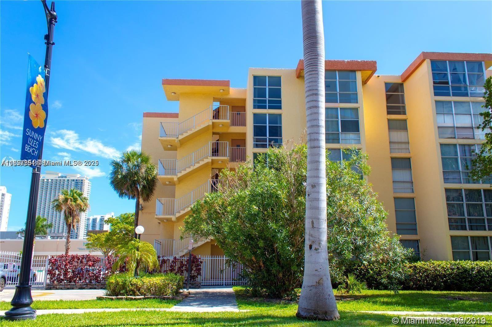 1 Block from the Beach !! This 1 Bedroom 1 1/2 Bath condo comes completely furnished. across the street from Sunny Isles Park and walking distance to shops and restaurants. The Convenience of on site Laundry ; 2 per floor. Open kitchen, Laminate Floors. Extra area that can be used as a play room or office. Central AC, Pool, Sauna, Small Gym, party room and conference room. Assigned secured parking in gated community. And the Best ; walk to the Beach !!