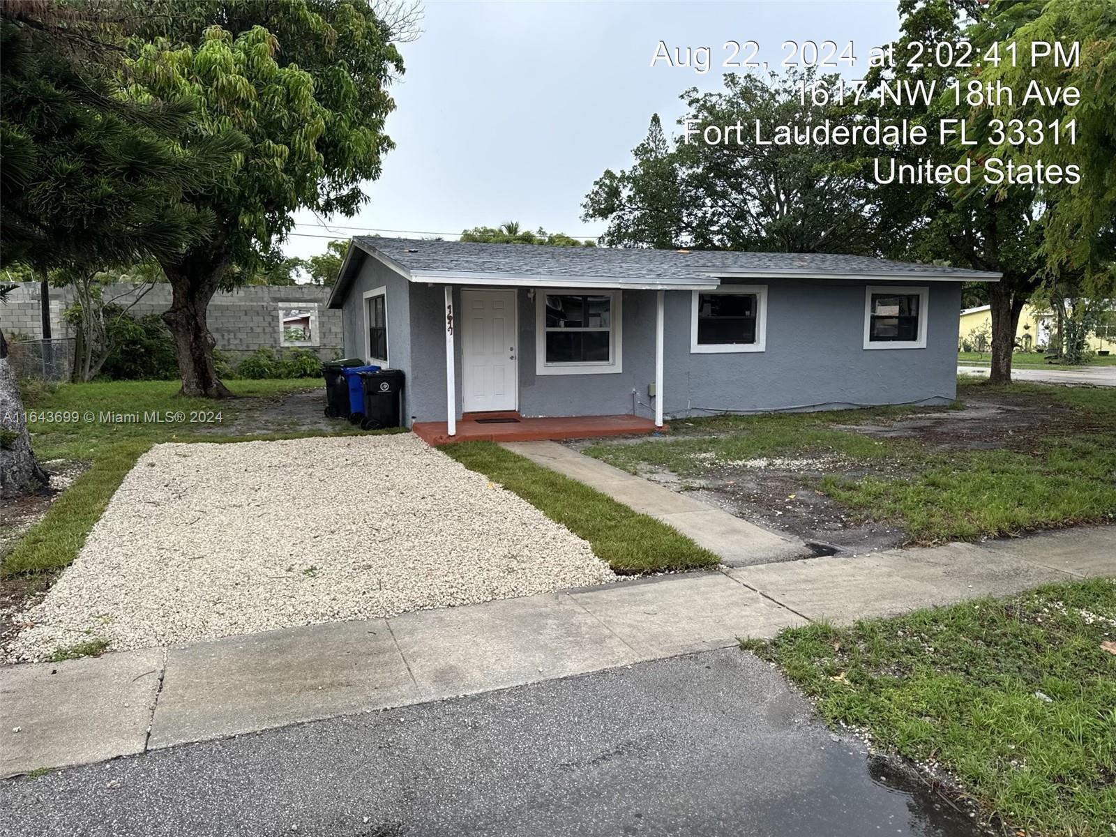 Property for Sale at 1617 Nw 18th Ave, Fort Lauderdale, Broward County, Florida - Bedrooms: 3 
Bathrooms: 1  - $325,000