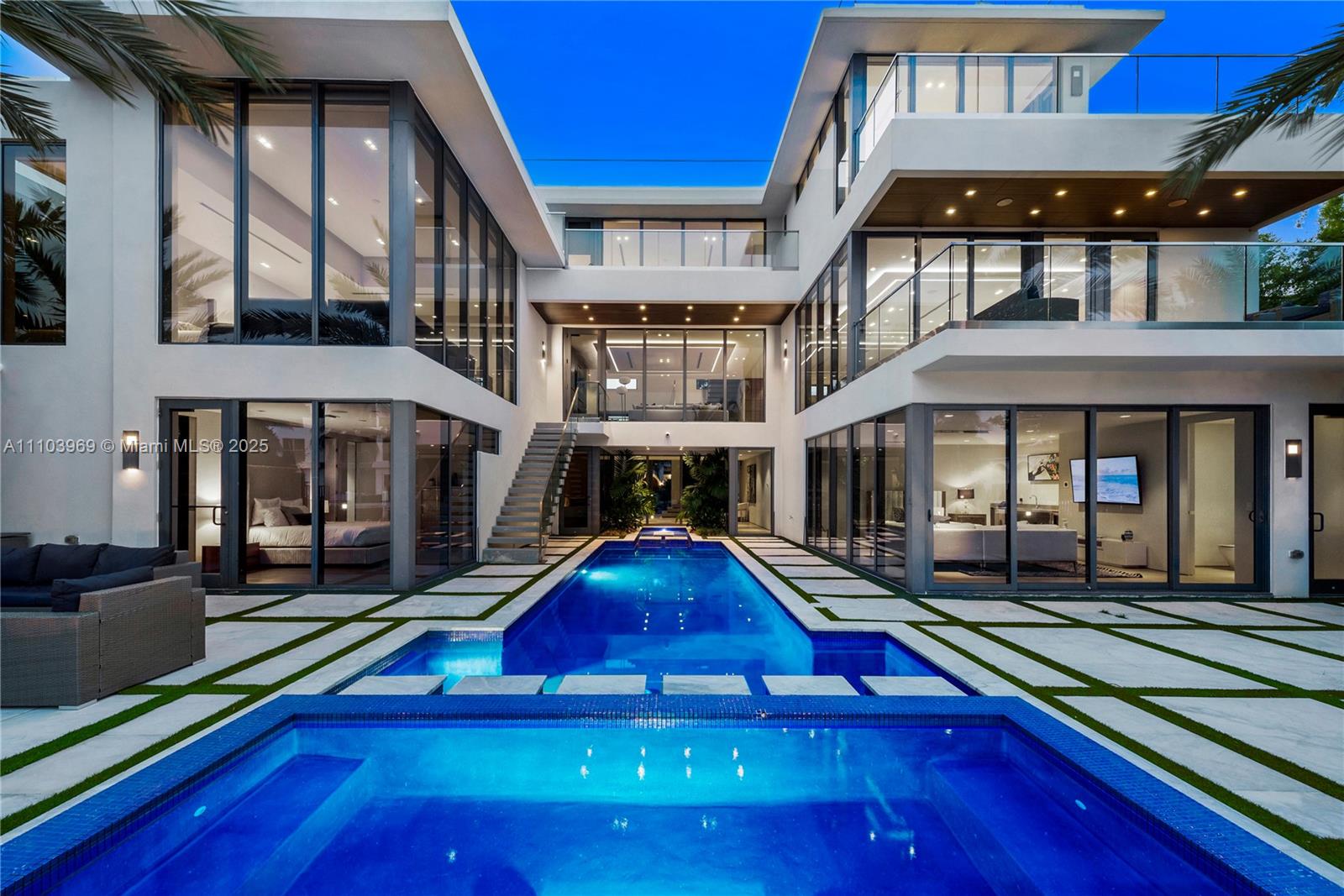 This Ultra-Modern three-story residence w/rooftop solarium is just steps off Las Ola's and a 2-minute walk from all the Fabulous Restaurants and shops. As you enter this modern paradise, your senses are mesmerized by the ultra-posh décor and stunning Architecture. This Modern Minimalist Mansion features 6 bedrooms/5 bathrooms, a 35-foot ceiling entryway with a floating staircase, high tech sound system, wine coolers and luxury built-ins thru-out. The Master bedroom encompasses the entire third floor w/floor to ceiling windows and a celebrity style master closet. Rooftop sundeck boasts 360 degrees of water/city views. Park your yacht, enjoy your jet-skies while basking in this unparalleled masterpiece brimming with amenities, seasonal rates apply -Call list agent for exclusive showings