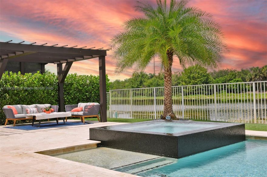 INCREDIBLE BACKYARD, FULLY RENOVATED HOME W/ STUNNING VIEWS. Perfect balance of luxury and comfort. 6bdrm, 5bath in prestigious Weston Hills. The 1st floor welcomes you with spacious open concept timeless kitchen designed to connect with lrg family room and backyard oasis offering plenty of space for entertainment, infinity jacuzzi, heated pool, and 3-hole mini golf. Overlook breathtaking lake with unparalleled sense of tranquility and privacy. No backyard neighbors! Large guest room w/walk-in closet and guest bathroom. Newly carpeted 2nd floor, greeted by den area for movies/games/study hall, Oversized master w/living space. All bedrooms offer ample space large bathrooms and built-in closets full coziness and comfort. A true sanctuary in one of Westons most desired subdivisions.