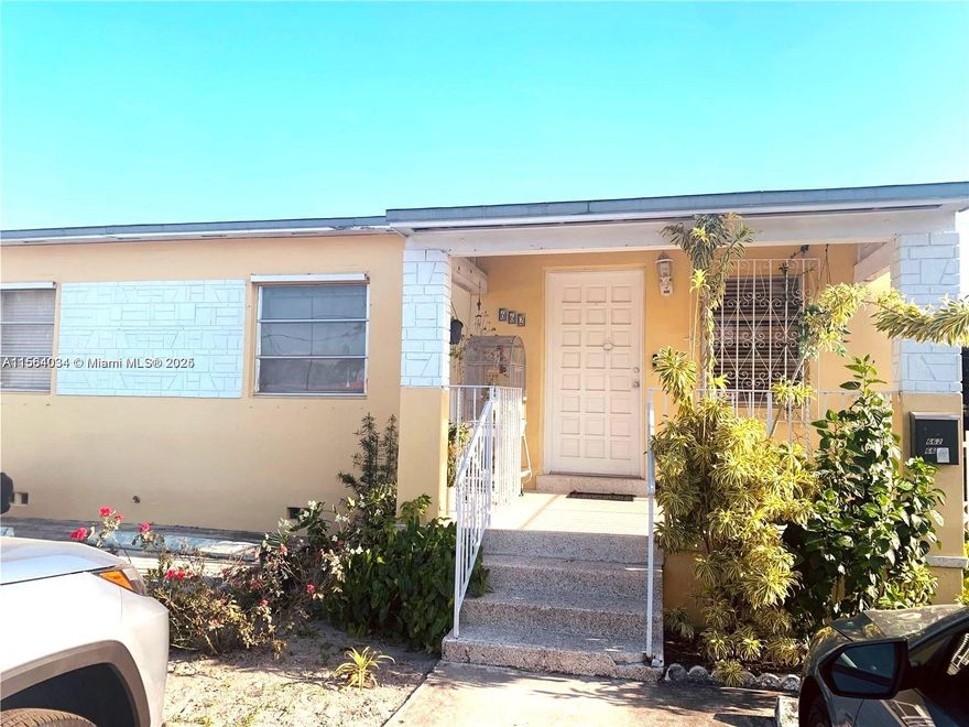 CALLING ALL INVESTORS! This is an excellent investment opportunity available in East Hialeah! It has three spacious units: 3/2, 2/1, and a bonus efficiency. No HOA, no limitations! Tenant-occupied by friendly and responsible tenants. Plenty of parking space available. Pet friendly. Huge backyard. Close to schools, parks, local hospital, restaurants, and shopping centers. Lots of new development nearby that are opening up soon. Area is growing with lots of potential. Make residual income the minute you purchase this investment property! Hurry.. the keys could be yours. Please read Broker Remarks.