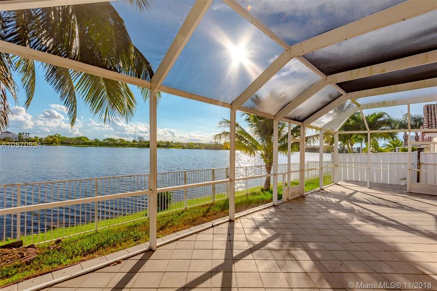 Breath taking view of of 55 acre lake right out of your back yard, lake views from family room, kitchen, and master bedroom 3 bedroom with Den and 2 bathroom with over 2300 S.F, one Story home, 2 car garage, gated private sawgrass preserve community, Porcelain floor, and laminated flooring, spacious large kitchen with stainless steel appliances, granite counter tops, gas stove, large master bedroom with luxurious bathroom, vaulted ceiling, bright thru out the home. close to Sawgrass Mall, BB&T Center, quality dining locations. School are rated A plus. Plenty of public parks.