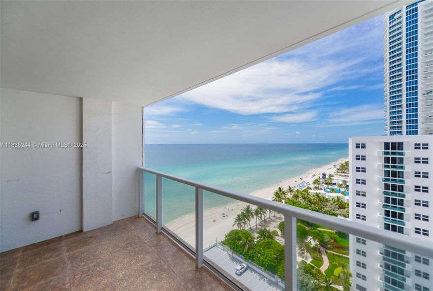 ENJOY THE VIEW AND BREEZE OF THE OCEAN FROM EVERY ROOM. 2 bed/2bath unit with the best South view, tile floors, remodeled kitchen, and bathrooms. Washer and dryer inside the unit. One assigned parking space in the garage. THIS OCEANFRONT BUILDING ENJOYS ITS AMAZING NEW UPGRADES: includes remodeled fitness center, ocean-front and sunset pools, beachside accommodation with complimentary chairs and umbrellas service, billiard & club room, 24-hour security, and valet parking. Steps from the Diplomat Hotel, close to Hollywood Boardwalk, to the shopping and dining, Aventura Mall, golf courses, and casino. Can be sold furnished.