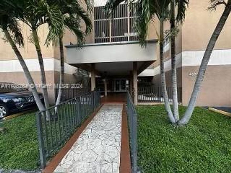AS IS/CASH ONLY Spacious apartment on the 4th floor with screened in balcony 2 bed 2 full bathrooms. Two walk-in closets One assigned covered parking. Laundry facilities same floor just steps from the unit very clean well-maintained building, pool, secured key accessed lobby and hallways with guest intercom. Call listing agent Odalys Hernandez today for showing appointment.