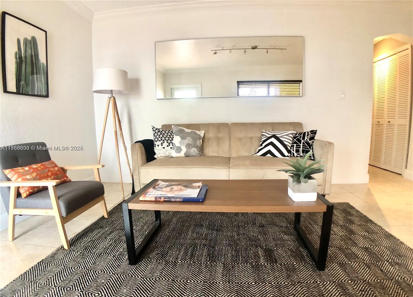 BEAUTIFUL ANS SPACIOUS FURNISHED 1 BEDROOM IN THE HEART OF NORTH BEACH, BLOCK AND A HALF AWAY FROM THE BEACH,PUBLIX AND RESTAURANTS AND COFFES, VERY SERENE UNIT WITH IMPACT WINDOWS AND LAUNDRY IN PREMISES. LOWEST PRICE IN THE AREA, THIS UNIT WONT LAST.
CAN BE RENTED FOR 6 MONTHS FOR $2000 A MONTH