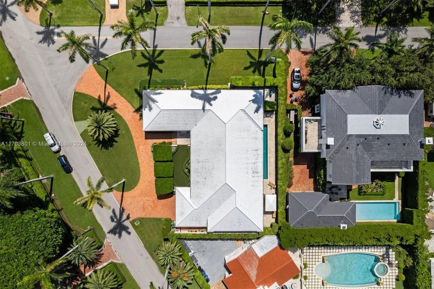 Highly Desired Gated La Gorce Island, located in Miami Beach, Known for its Security and Manicured Landscaping. 5,700 SF of Interior Space, 4 Bedrooms / 5 Bathrooms, 1st floor Master Bedroom Wing with Large His and Her Bathrooms, Oversized Bedrooms with Large Walk-In Closets, Marble Flooring throughout. Swimming Pool, Large Air Conditioned Two Garage and Large Circular Driveway.