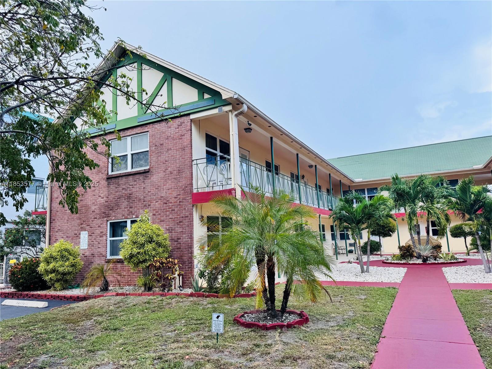 55 plus community. Well maintained building located in the heart of Hollywood. Spacious corner apartment, offers a full size kitchen with plenty of storage space throughout. The building has recently been upgraded with hurricane impact windows and repainted. The complex offers on-site laundry and one assigned parking. More interior photos will be added after the unit is painted.
Move in requirement: first, last and security (3 months of rent), good credit and proof of income.