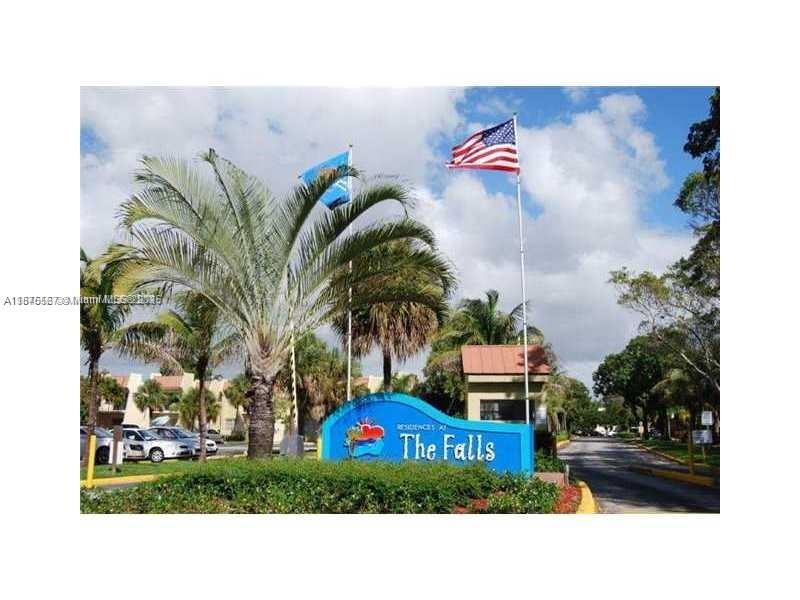 Renovated 2/2 in a 24/7 guard gated complex one block west of US-1 & behind The Falls. Tiled throughout with brand new kitchen cabinets & countertops, both bathrooms remodeled with roman shower in master & tub in guest. Master has big walk-in closet also. Complex has multiple pools, tennis courts, play area, clubhouse with on-site laundry facilities .No water bill, it's covered by association. Great first floor access with impact windows for safety. Landlord requires strong application with last 4 pay stubs, bank statements, & previous job & landlord references.