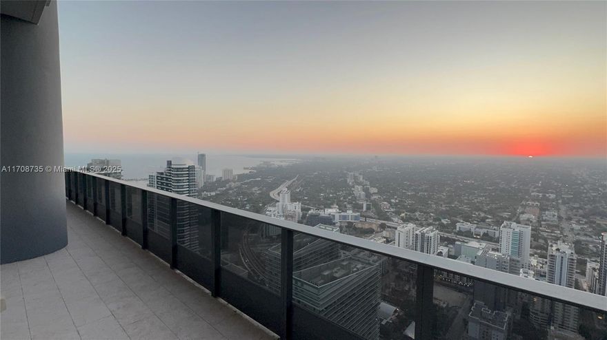 A rare opportunity to own the only available top-floor Upper Penthouse (UPH) of Brickell Flatiron, a masterpiece by developer Hugo Colombo, offering uninterrupted ocean & city views and breathtaking daily sunsets. Spanning 2,500+ sqft, this unit was refashioned from 4 beds to 3 beds, 4.5 baths, plus a den, with the option to easily reinstate the 4th bed. With 12+ ft floor-to-ceiling windows, the great room is bathed in natural light, showcasing stunning views from the sleek Italian kitchen. As 1 of 4 units on the UPH floor, compared to 8 on the PH level below and 15 on standard floors, residents enjoy enhanced privacy. This unit also offers prioritized elevator access and 3 garage spaces & complimentary valet. Schedule your viewing today to experience this one-of-a-kind penthouse.