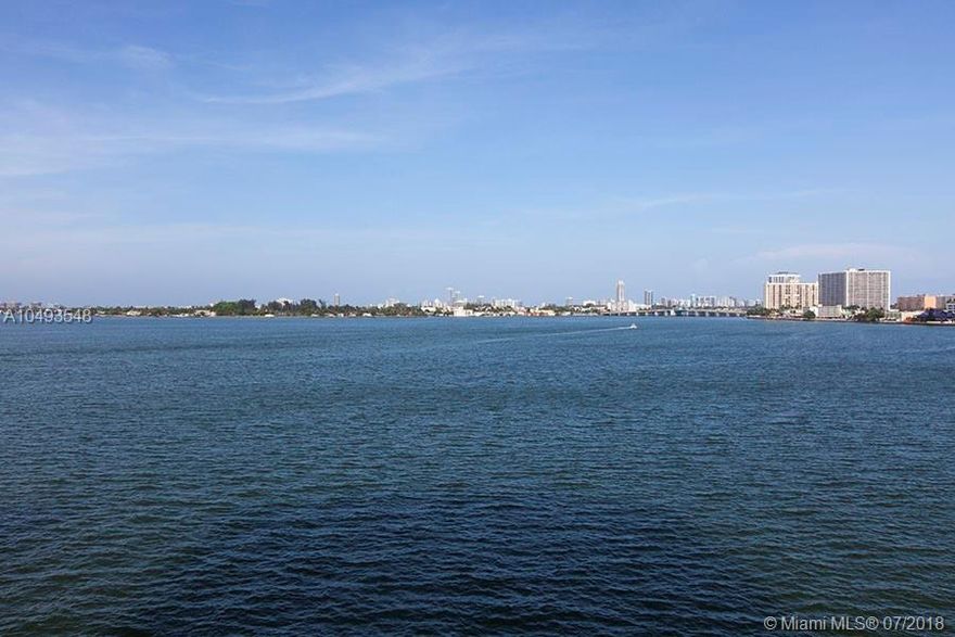 Incredible Serene views of the Bay. Big Terrace and Direct Water Views. Total 2,524 sq. ft (234M)  Unique unit in Boutique bldg with Private terrace.    Spacious with private elevator/ vestibule.  2 bedrooms with private baths upstairs plus den/office.  One guest bath on first floor. Drop off, pick up DOCK, gym, rooftop pool. Golf, Miami Beach & AVENTURA nearby.   Must See! VACANT !  Easy to show!