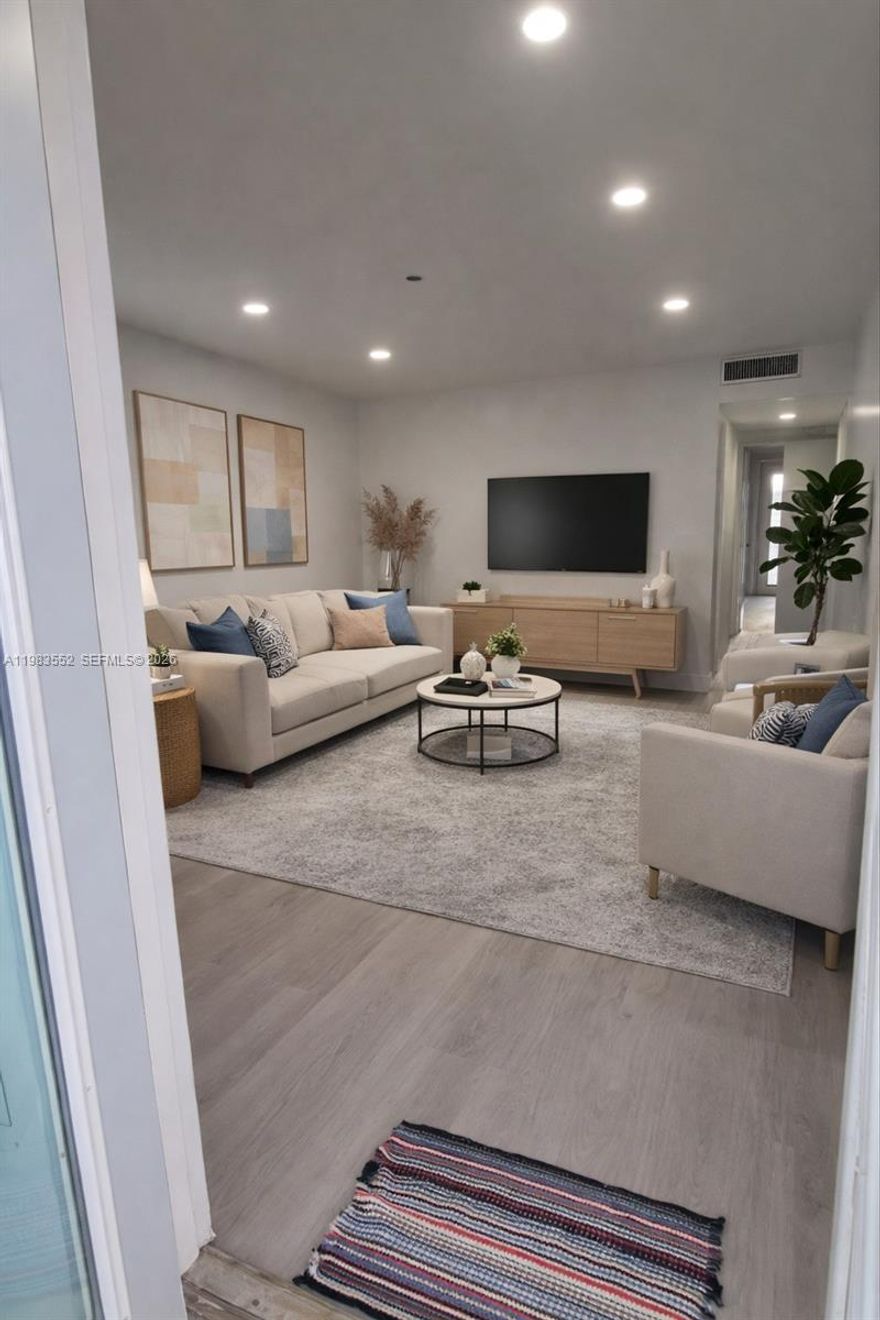 2-bed/1-bath condo, updated approximately 3 years ago and featuring a spacious layout, impact windows, and doors.

Currently leased at $2,350 per month, making this a strong income-producing opportunity for investors seeking cash flow from day one. The building is investor-friendly and allows rentals immediately, offering added flexibility for future leasing.

A boat dock may be available on a first-come, first-served basis, and the waterway features no fixed bridges, offering convenient boating access.

The unit features assigned parking and offers stunning views of the pool and garden. Community amenities include a pool, barbecue area, and spacious waterfront garden with seating areas overlooking the water.

Located in a prime Hallandale Beach location, within walking distance to the beach, as well as cafes, restaurants, supermarkets, fitness centers, and shopping, offering convenient access to everyday needs and the beach area.