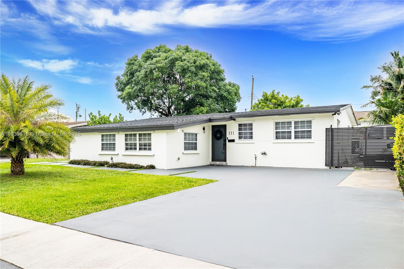 This charming Single Family home 3 bed and 2 baths has an open-concept floor plan & abundant natural light. The
split plan offers privacy. Quartz countertops, wood cabinets & stainless steel appliances in the kitchen. The
property features gray ceramic tile throughout. The low-maintenance backyard is ideal for entertaining, plus it has
a shed for storage. The windows have shutters.. Being close to schools, shops, the highway, & an easy drive to
both the beach & the airport adds convenience. Without any association fees, it could be an appealing option for
those looking for a balance of comfort, style, & practicality. Laundry room, new refrigerator, AC approximately 4
yrs, new roof.
