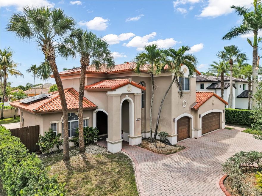 Welcome to this stunning 2-story home in the prestigious guard-gated Silvercrest Estates community in Miami Lakes. Featuring 5 bedrooms and 5 bathrooms, this spacious residence offers the perfect blend of elegance and modern comfort. Step into a grand entry with soaring volume ceilings and abundant natural light, leading into an open-concept layout ideal for both everyday living and entertaining. The beautifully designed kitchen features sleek cabinetry and a large center island, perfect for gatherings.

Generously sized bedrooms provide style and functionality throughout. Enjoy South Florida living in your private backyard with ample space to create your dream outdoor oasis. Additional highlights include solar panels with recently installed battery backup, smart home features with internet-connected lighting, appliances, main entry, and garage doors. Furniture and Tesla chargers are negotiable.

Ideally located near top-rated schools, parks, shopping, and dining, and just minutes from Miami Lakes Main Street and Miami International Airport, this home offers both convenience and tranquility. A rare opportunity in one of Miami Lakes’ most desirable communities—don’t miss it!