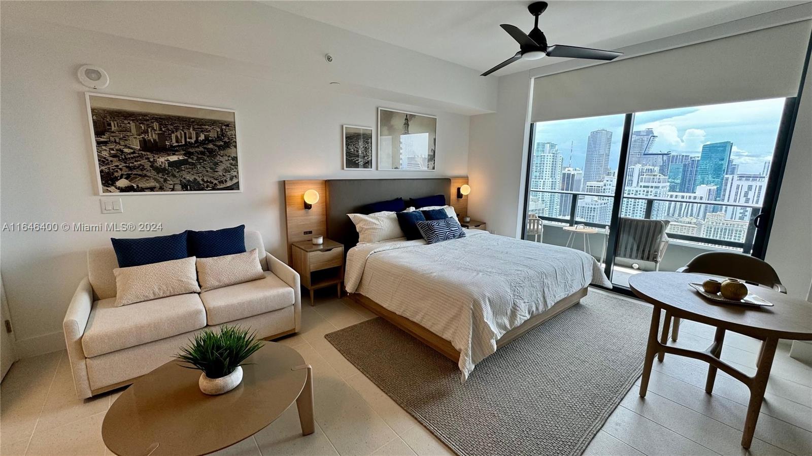 Natiivo Residences! Studio brand new fully furnished. Located in the heart of Downtown Miami. Enjoy breathtaking views of the Miami Skyline, Biscayne Bay. This residence is Approved for Short Term Rental. Daily, Weekly and Monthly. No restrictions. Close to Kaseya Center, Miami Worldcenter, Bayside, the Brightline Station, Restaurants and more. This building has offers over 70,000 SqFt of Amenities. 5 Restaurants and Bars, Fitness Center, Resort Pool, full service Spa, 24/7 concierge services, Electric Vehicle Charging Stations.