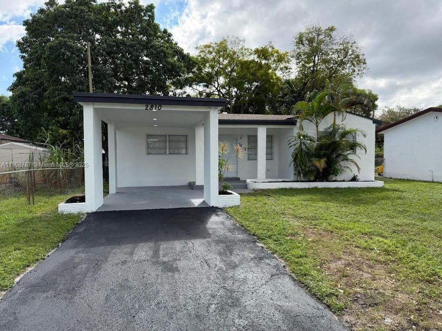 This stunning 4 bed 2 bath home is move in ready! A MUST SEE! Located just 3 miles from Hollywood Beach and very close to downtown Hollywood, enjoy all of what paradise has to offer in convenience. Pleasantly situated on a quiet side street in a great neighborhood with NO HOA. Includes a huge fenced backyard perfect for outdoor living, car port, all tile floors, and brand-new stainless-steel appliances.