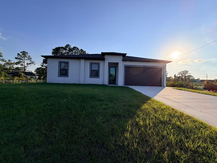 Discover this beautiful and spacious single-family 3-bedroom, 2-bathroom home for rent in a highly desirable area of Lehigh Acres. Be the first to enjoy this brand-new home! It features open living space with an easy-flow layout, including a bright living room, separate dining area, and a functional kitchen with room for an eat-in table. The home offers brand-new appliances along with a full-size washer and dryer. A two-car garage provides added storage and parking convenience. The oversized backyard provides plenty of space to relax, play, or entertain the whole family. Conveniently located near schools, shopping centers, and major roadways—just off SR-82—this home is ready for immediate occupancy. Perfect for tenants seeking a well-located and comfortable place to call home.
