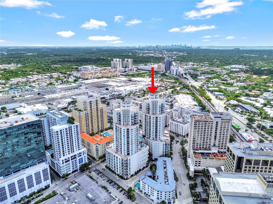 Stunning opportunity at Metropolis at Dadeland — one of South Miami's most coveted addresses. This bright 1/1, 657 SF residence features an open layout, modern finishes, and in-unit W/D. Currently leased until September — income in place from day one. Steps from Dadeland South Metrorail, Dadeland Mall, Baptist Health, and UM. Full resort amenities: rooftop pool, fitness center, 24-hr concierge, covered parking. Ideal for investors seeking a hassle-free acquisition or end-users planning ahead.