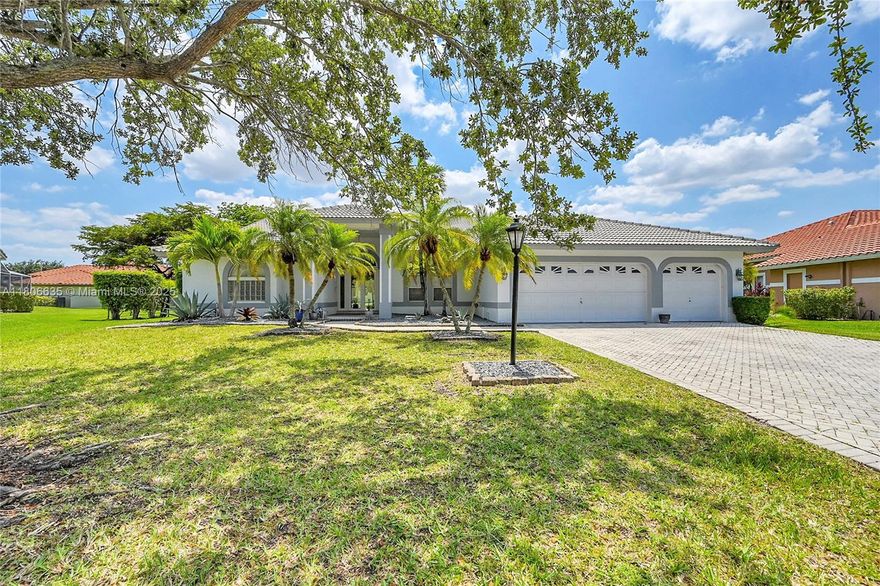 Welcome to this solidly built and well-maintained 4-bedroom, 3-bathroom pool home situated on a spacious lot with room to relax, entertain, or expand. This property has been lovingly cared for over the years, offering a comfortable and functional layout ideal for everyday living. The home features a generous living space, a bright kitchen with plenty of cabinet storage, Recent updates add peace of mind — including a newer A/C system, a new water heater, and partial impact windows for added efficiency and storm protection. Step outside to your own private backyard retreat, complete with a sparkling pool, covered patio area, and ample yard space.