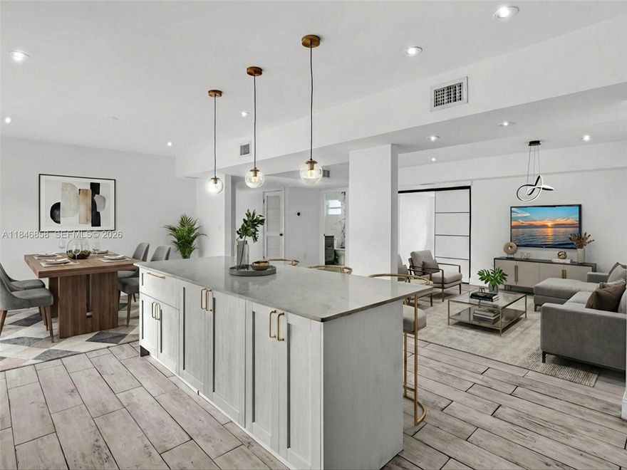 UNAPPROVED SHORT SALE opportunity in sought-after El Portal! Nestled between Miami Shores and Miami, this fully renovated 5-bed, 3.5-bath home offers 2,465 SF of open-concept living space. Features include brand-new plumbing, electrical, HVAC, kitchen, bathrooms, appliances, impact windows/doors, and modern landscaping. The spacious primary suite includes a walk-in closet, and the large front and back yards provide plenty of outdoor space. Enjoy sunny days by the sparkling pool on this 6,750 SF lot, located on a quiet, tree-lined residential street. All work permitted and fully approved—move-in ready! Please do not disturb tenants.