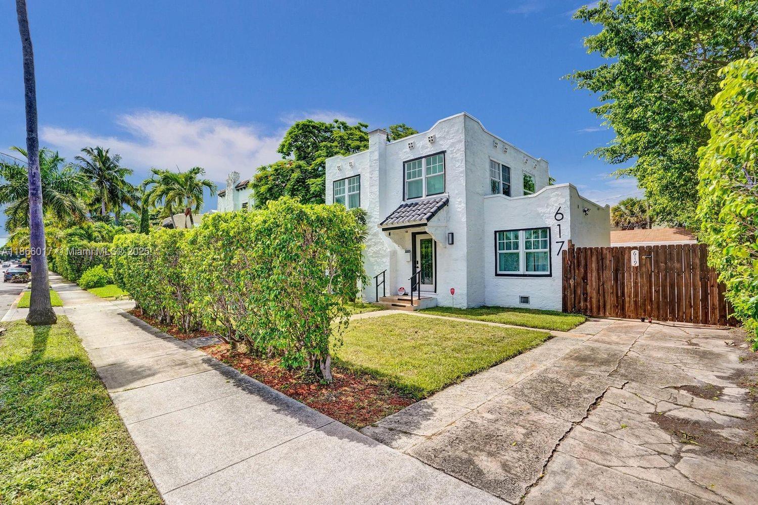 This spacious Spanish-style property offers a total of 7 bedrooms and 4.5 bathrooms, including a main residence and a guest house. The layout is perfect for large households or those who love to host. Conveniently located near schools, shopping, beaches, and marinas, with easy access to Palm Beach Island. Whether for personal use or as an investment opportunity for short-term or long-term rentals, this home is a rare find and move-in ready.