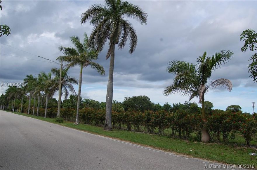 Starry nights & blazing moon, sounds of whistling wind. Everyone has a story; write yours!! Almost 8 acres of agricultural land in one of the most beautiful areas of historic Redland! Farm the land & build your dream home amongst Lychees, Avocado, Guava, Mango, Dragon fruit, Longan & Nopales Grove!! Land is irregular shape with frontage on SW 157 Avenue & 237 Street. 1993, 393 SF bldg. on property. Land is designated (X) flood zone. 37 miles to Florida Keys & 27 to Miami International Airport.