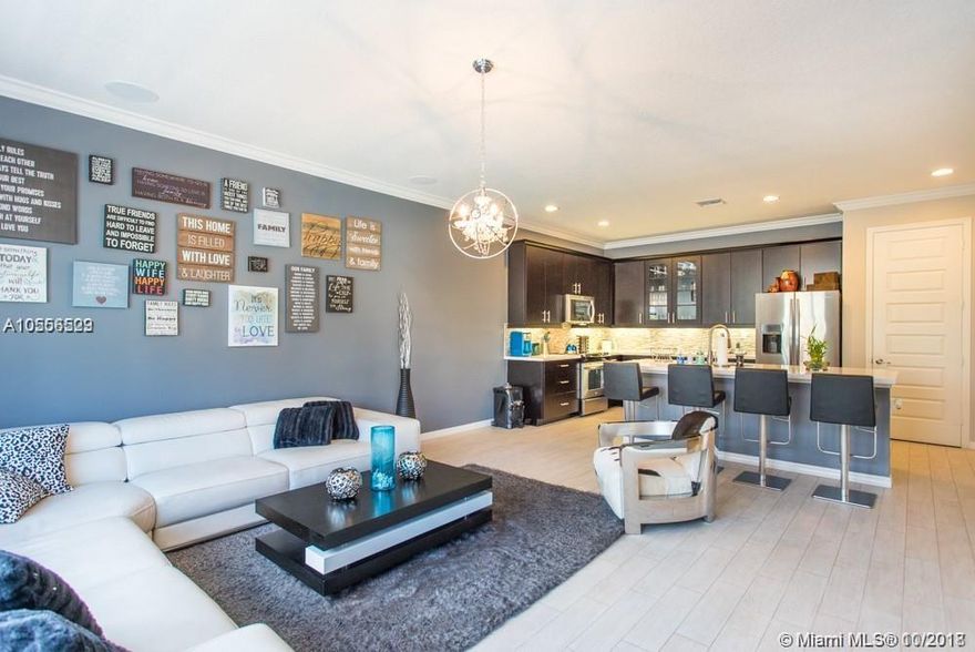 Designed for comfortable living this gorgeous 5 bedroom 4 bath Single Family is located in a cul-de-sac at Aventura Isles, a gate community. House is totally upgraded with top of the line materials, including Stainless Steel appliances, Quartz Table Top Kitchen Island, Expresso Wood kitchen Cabinetry, Bathrooms, porcelain tile wood through the entire house (except stairway that has carpet). House features One bedroom downstairs and 4 Upstairs. House can be rented Furnished ($5000) or Unfurnished. Price includes High Speed Internet, Full Cable with Premium movies. Landscaping is included as well. Complex Amenities includes a  Heated Pool, 2 Playgrounds, Clubhouse and more. Property is near Highways, Aventura Mall and Aventura Hospital and Restaurants.