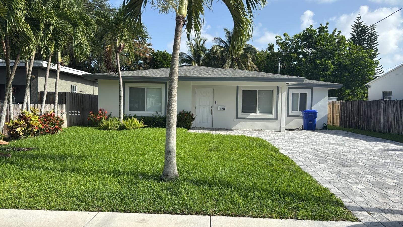 UNFURNISHED OR FULLY FURNISHED, BEAUTIFUL COMPLETELY REMODELED TWO BEDROOM TWO BATH, SINGLE FAMILY HOUSE. OPEN KITCHEN WITH QUARTZ COUNTER TOPS AND STAINLESS STEEL APPLIANCES. TILE TROUGHOUT ALL ROOMS AND BATHROOMS. PARKING FOR UP TO 4 CARS. WASHER & DRYER IN LAUNDRY ROOM. HUGE FENCED BACKYARD. GREAT LOCATION, CLOSE TO DOWNTOWN HOLLYWOOD, TRAIN STATION, MAYOR HIGHWAYS, SHOPPING CENTERS, RESTAURANTS AND FAMOUS HOLLYWOOD BEACH AND BOARDWALK. NO HOA APPROVALS. CAN BE RENTED FURNISHED FOR $ 3,400.00 MONTHLY. EASY TO SHOW ON LOCKBOX.