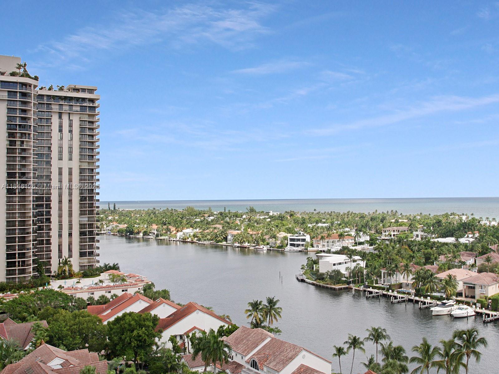 Enjoy beautiful sunrises and sunsets with AMAZING WATER VIEWS of the INTRACOASTAL, OCEAN and MARINA! Rent includes upgraded CABLE, highspeed INTERNET, pest control, A/C filter changes, water, garbage, EXTRA STORAGE CLOSET and TWO VALET PARKING SPACES. Building features gym, guard gate, 24 hour security, billards, card rooms, social rooms and more. Located in the heart of Aventura, minutes away from the Turnberry Golf Course, Aventura Mall, restaurants, shopping, beautiful beaches, houses of worship. No pets, per condo association. ***Ongoing 40 year recertification construction project on pool and balcony. Balcony is currently open but will be closed middle of next year for 6-12 months. ***Unit is currently being painted through-out and new window coverings will be installed.