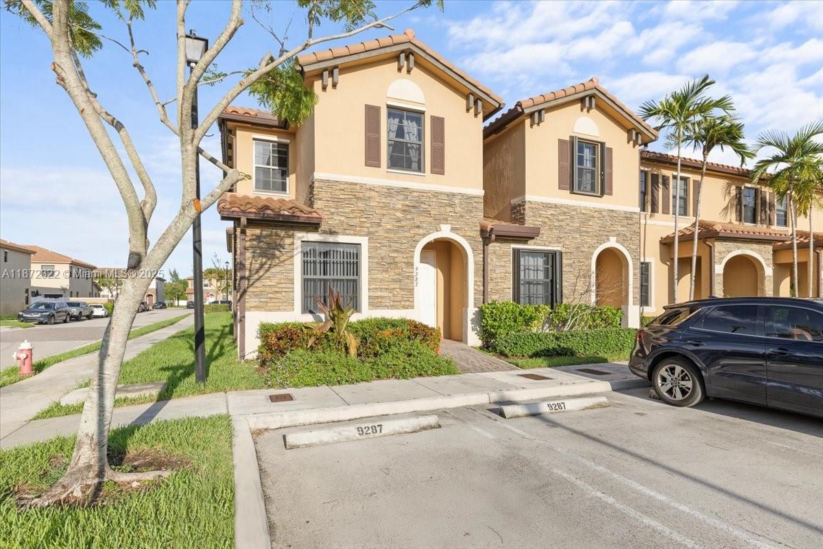 ** ASSUMABLE FHA LOAN AT 5.5% ** available for qualified buyers at this beautiful, remodeled CORNER townhouse in highly sought after BONTERRA community. Nestled on a tree-lined, quiet, low traffic street, this tastefully remodeled home is truly remarkable in every way. An appealing layout with an open concept kitchen and additional windows highlight the main downstairs area, while the bedrooms upstairs create a private oasis after a tiring day. Exclusive and tranquil environment, gorgeous clubhouse and swimming pool, basketball courts and other playground areas await the entire family within walking distance inside the gated community.