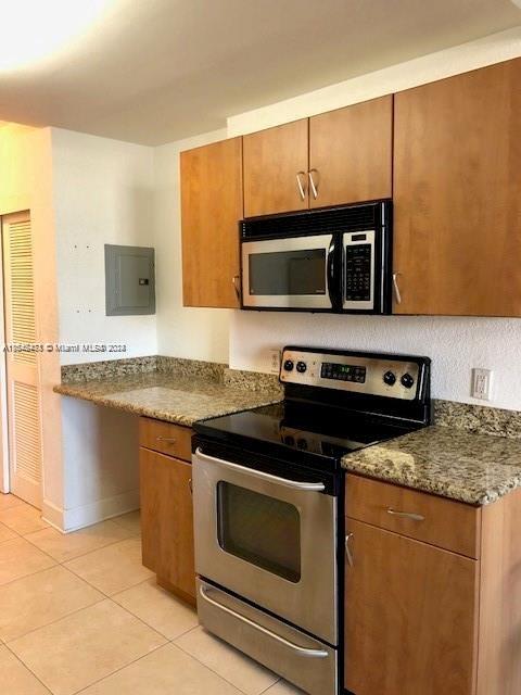 Large Studio unit at 401 BLU. This spacious floorplan has ceramic flooring throughout , open granite and stainless kitchen , high ceilings w/ crown moldings , hurricane impact windows, and large closets for storage. 
 Ideal North Beach location just steps to beach entrance , Publix, shopping and many great restaurants. Perfect for an active lifestyle!   Amenities include 24 hour front desk, roof top pool, gym, and covered secured parking.
 A/C and hot water is provided by the building.