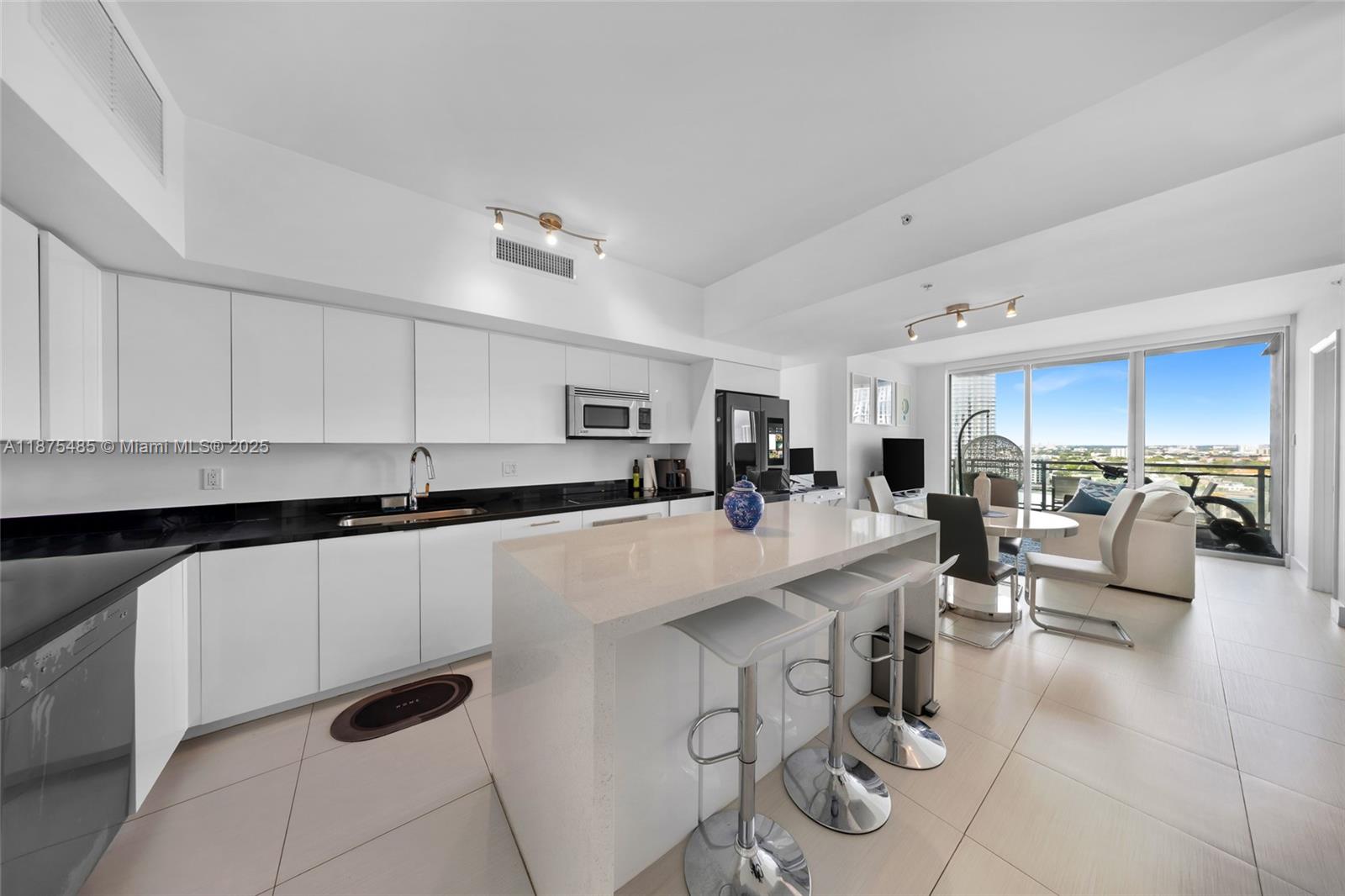 Modern 1BD/1BA Condo at Mint – Stunning Colorful Sunsets & City Views. This stylish residence offers a spacious open layout with floor-to-ceiling windows facing West and the private Balcony. The sleek kitchen features Italian cabinetry, stainless steel appliances & stone countertops, seamlessly flowing into the living area. Large bedroom includes ample closet space. Renovated glass-enclosed shower bathroom. 1 Assigned Parking.
Enjoy resort-style amenities including a lushly landscaped pool deck with a large swimming pool & a hot tub, full-service spa, fitness center, business lounge, and 24-hour concierge/security. Nestled in the heart of Downtown Miami/Brickell, Mint offers unmatched convenience—close to Brickell City Centre & easy access to I-95, combines luxury, location & lifestyle.