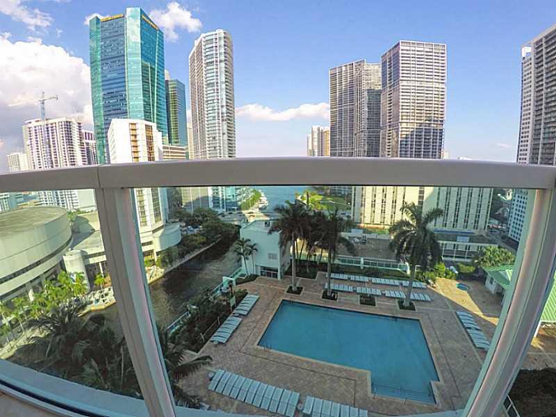 Amazing 2/2 unit in the building with breathtaking view of the bay, ocean, river and city. European style cabinets, stainless steel General Electric appliances, granite countertops , exclusive window treatments and imported marble floors. Rent includes a ll amenities. Amenities include 3 story GYM, sauna, steam room, Jacuzzi, aerobic and pilates room, community room and pool. Walking distance from the Brickell financial area, restaurants, bars and Publix.
