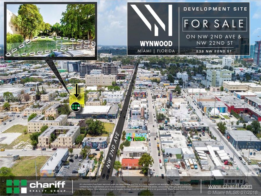 Unique investment opportunity located at the heart of Wynwood, one of Miami's thriving commercial markets famous for being the epicenter of the arts and urban lifestyle. The subject property features a lot of +/- 14,000 SF
T-4L Zoning
