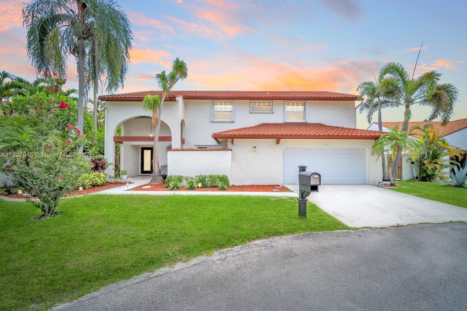 Welcome to Rock Creek, Cooper City! Stylish updated 4 bed + office & loft, 3 bath pool home features large living room w high ceilings, premium flooring & elegant fixtures. Spectacular kitchen w stainless appliances, electric hood, farm sink, gorgeous island, quartz tops, spice rack, pantry & bar w wine fridge. 1st level guest/flex room & full bath. Large primary suite w walk-in closet, spa-like bath w 2 vanities, shower & soaker tub. Backyard paradise w covered patio & pool. Front porch, cul-de-sac, 2 car garage, metal roof, impact glass + accordion 2nd floor & panels on 1st. Xfinity & ATT available. Pet friendly community w 2.75 mile jog/walk path, parks, lakes, sports courts, tot playground on tree lined streets. Access to pool & tennis center w small fee; desirable Cooper City schools.