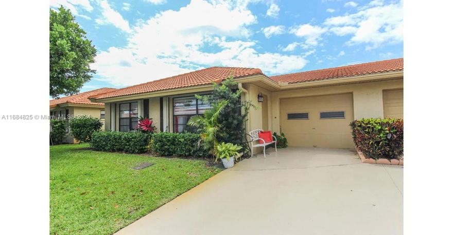 Charming and pristine 55+ villa offering 2 bedrooms and 2 full baths in a desirable gated community. This beautifully maintained home boasts a bright and spacious living room, separate dining area, convenient laundry room, and an attached garage. Enjoy relaxing on the cozy patio overlooking a serene courtyard. Features include elegant tile flooring in the living areas and gleaming hardwood floors in the bedrooms. Community amenities. Ideally located close to stores and shopping areas! 24 hours notice required.