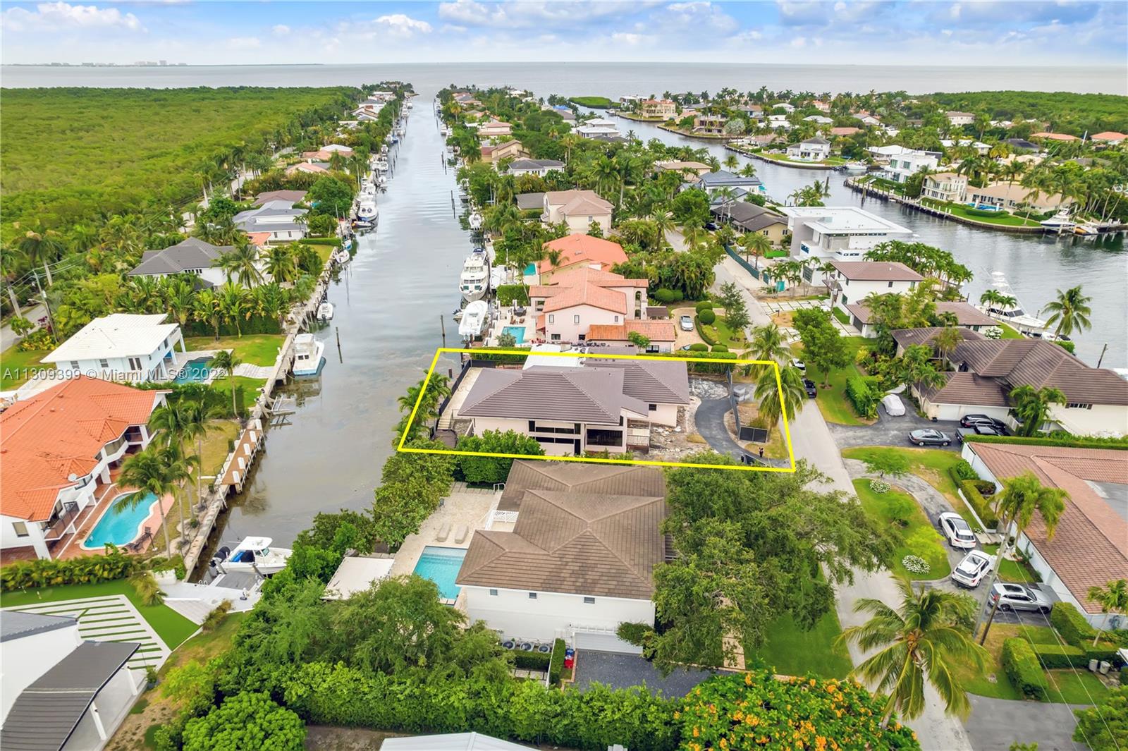 Calling all Developers, Investors, Savvy Homebuyers and Waterfront Lovers. 1135 San Pedro is an opportunity to purchase the best deal on the water right now and finish design and construction to your liking. The current owners have invested in plans, design, a new roof and demo to allow the new buyers to purchase this blank canvas in Gables by the Sea. Great layout with master bedroom upstairs and modern open living spaces. 100 feet of water frontage which can comfortably fit a 70 ft boat with direct ocean access and no bridges. This home is easily worth $6,000,000-$6,500,000 when completed. Gated community with privacy and a true tropical lifestyle.