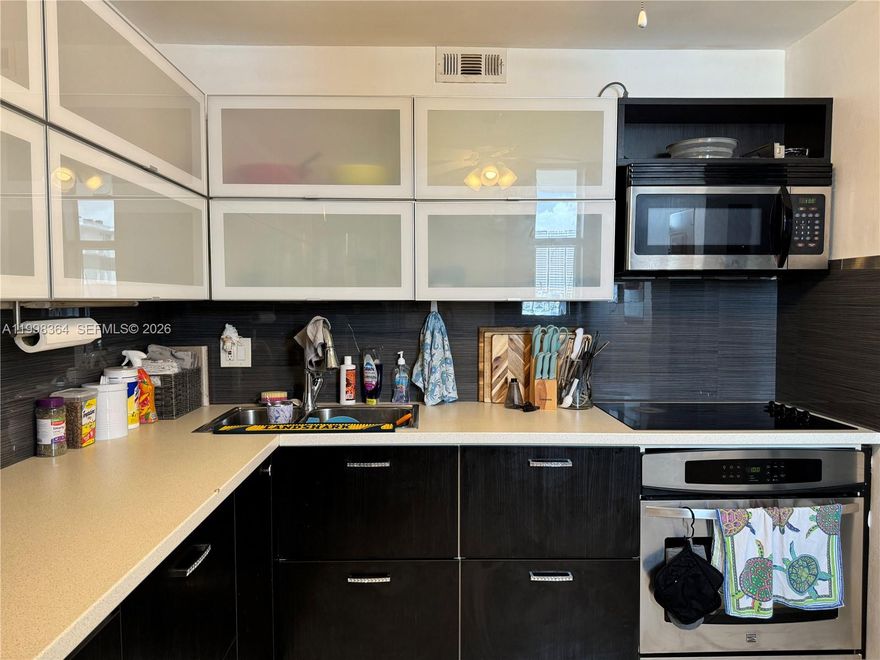 AVAILABLE JUNE 14TH!  Adorable and Cozy FULLY FURNISHED 2Bedroom/2Bathroom in the Heart of Eastern Shores. Top floor unit with 2 large bedrooms and plenty of closet space, tile floors throughout, newly renovated kitchen & bathrooms, large private screened-in balcony with nice view of canal. Close to all major shops and restaurants - literally steps away from Duffy's Sports Bar & Grill, SeaGrill Greek Restaurant, IPIC Theatres, TJ Maxx, Old Navy, Winn Dixie, Pomodoro's Pizza, Dollar Store, Dunkin Doughnuts, FUEGO Kosher Steakhouse, etc. Minutes to Aventura Mall, Sunny Isles Beach, Bal Harbour, I-95 and all airports. Building has gorgeous views of Sunny isles Beach and the Intracoastal. Tenant has assigned private parking space right up front!   (Agents - See Broker Remarks)