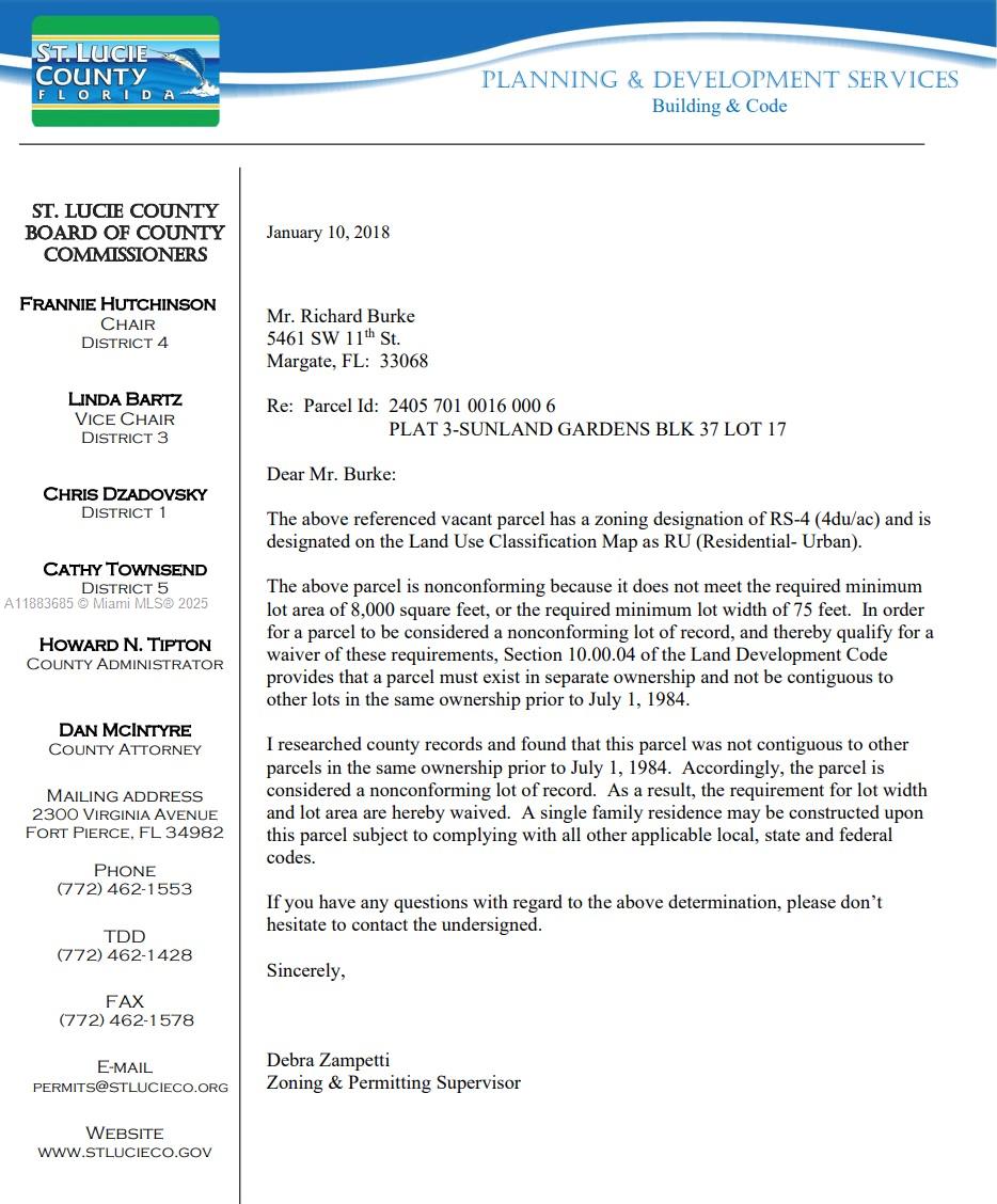 SUNLAND GARDENS PLAT 3 - Land