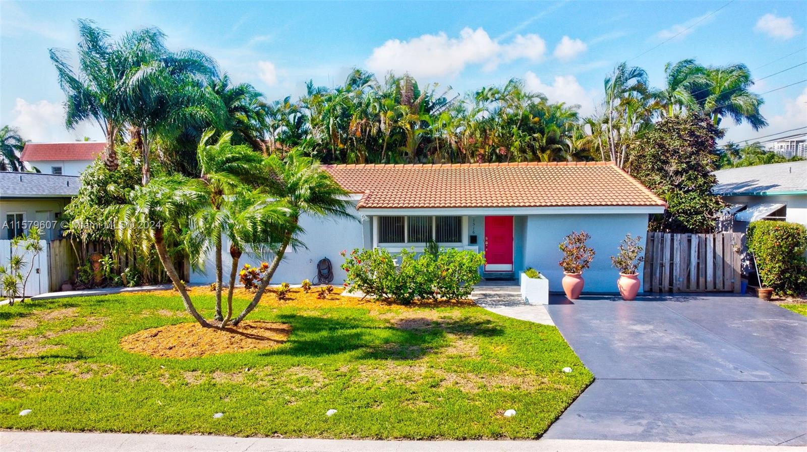 RE-PRICED. SELLER SAYS BRING OFFERS!

 Its Good to be Home! Great property  east of Federal highway. Backyard has a large deck with a sweet, circular pool to keep you cool. Surrounded by lush tropical landscaping. All the big ticket items have been updated including new roof, tented 2023 &  guaranteed for 5 years, stack WD., shed, mostly PVC pipes as per seller. Updated electric, new panel outside, updated bathrooms, guest bath is a huge spa like bath. Open kitchen, lots of counter space, permitted garage conversion. Furnishings are negotiable.
 close to 2 golf courses, minutes to beach, shopping, airport, public marina, (Holland park).Close to downtown. Strong civic association.
Walking, biking friendly neighborhood, not a thru street to US 1. Quiet area.