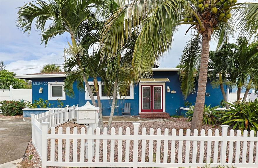 Beautiful upgraded INVESTMENT PROPERTY in Juno Ridge! Currently this elegant property is configured as two units offering custom-made kitchens, elegant tile and wood floors, high-impact windows and doors, plus parking for 4 cars and fenced parking for a Boat or RV. Front unit has 2 Bedrooms, 1 Bathroom, and Laundry Room. Back unit has 1 Bedroom, 1 Bathroom, Laundry Room plus covered Patio. Set up for a dual-income rental investment. Includes hook up for RV. Close to the beach, Juno Park, and the Intercoastal Waterway