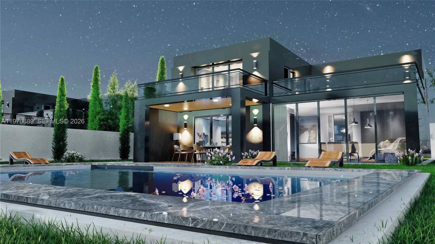 Prime development opportunity in a rapidly growing area of Miami.

This build-ready residential lot offers approximately 17,142 sq ft of land and was created from the subdivision of a larger 34,000 sq ft parcel. The lot has its own folio number and is legally established as a separate property.

Architectural plans for a beautiful modern residence have already been completed and approved by the city, allowing the future owner to move forward with construction immediately and avoid the lengthy permitting process.
Living area SqF 3,382 with total SqF 5,015.

The oversized lot provides exceptional space to build a stunning custom home with room for a pool, expansive outdoor living areas, and landscaped grounds. Large parcels like this are increasingly rare in the area.

Zoning in this location allows short-term rentals, creating an attractive opportunity for investors. The property offers flexibility for a variety of strategies — from building a luxury residence to developing a high-performing short-term rental property.

Located in a neighborhood experiencing strong growth and ongoing development, where land values continue to rise as the area improves each year.

A unique opportunity for developers, investors, or buyers looking to build a custom project in an emerging and promising location.