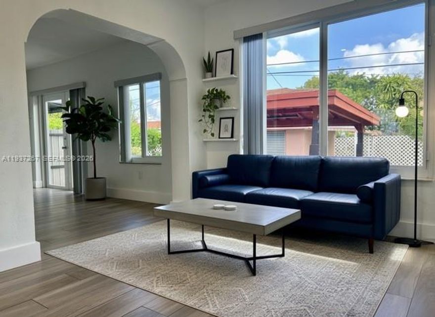 MAJOR PRICE ADJUSTMENT PLUS $10,000 SELLER CONTRIBUTION!!
Vicinity of Coral Gables! Charming 'Casita' with separate studio. Just minutes to Miracle Mile, Downtown, Brickell & Airport. This 2-bedroom / 1-bathroom home was completely updated in 2021 with Impact windows, New AC, and wood-plank flooring throughout. Roof replaced in 2025. 
Additionally, the home has a 1/1 studio with a private entrance. Lots of potential to capitalize on rental income. This property also features a detached building, which serves as a laundry room and utility/storage space.  The spacious backyard features a covered patio and green area for entertaining or gardening, while the front yard features a large, covered porch. The property sits on a fully fenced lot with gated parking, slab driveway, and street-side parking - enough space to accommodate 5+ cars.   
Call agent for Appointments & Details about Seller Contribution.  24hr notice required for showings.