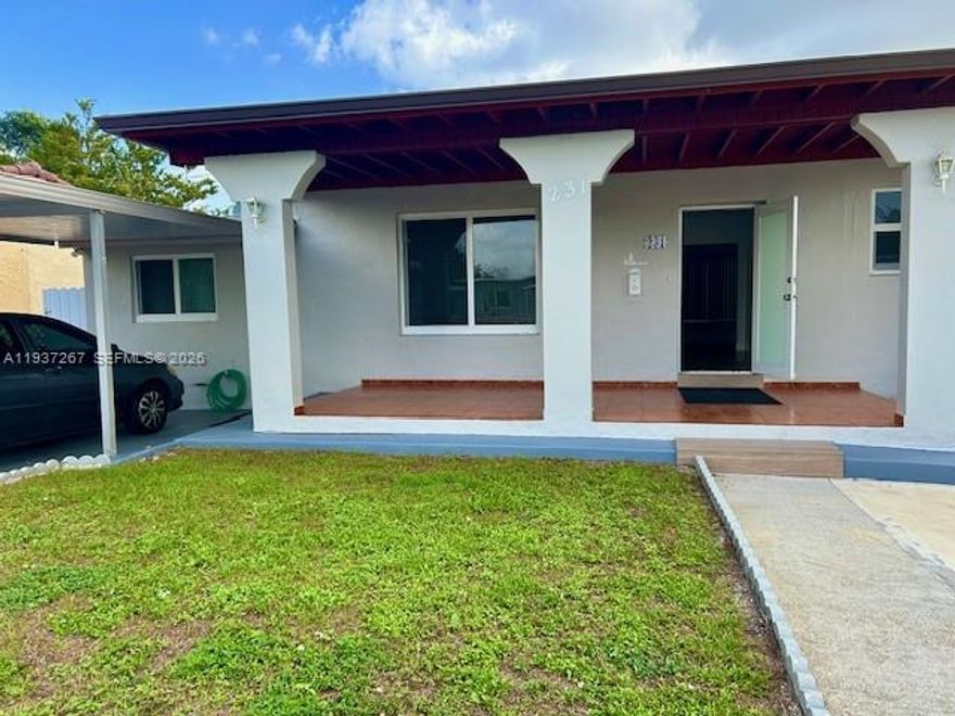 Great Location! Charming, move-in-ready home with a separate studio. Just minutes to Downtown, Brickell & Coral Gables. This 2-bedroom / 1 bathroom home has been completely updated. Impact windows and tile flooring throughout.  AC replaced in 2021. Roof replaced in 2025. Additionally, the home has a 1/1 studio with a separate, private entrance. Lots of potential for extended family or capitalize on the potential for high rental income. This property also features a detached building, which serves as a laundry room and utility/storage space.  The spacious backyard features a covered patio and green area for entertaining or gardening, while the front yard features a large, covered porch. The property sits on a fully fenced lot with gated parking, an open, slab driveway, and street-side parking - enough space to accommodate 5+ cars.   
Call listing agent for showing appointments. 24hr notice required.