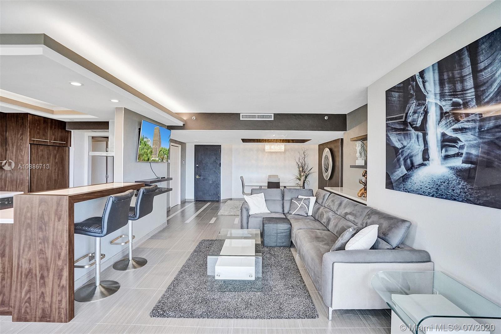 Enter this Contemporary Masterpiece and Immediately + Thru-out See The Best Ocean Views Over Golden Beach Homes and Turnberry Golf Course to Take Your Breath Away. 100% Redone w/ No Expense Spared! Finest Finishes and Upgrades Incl. New Furnishings, Porcelain Floors, Open State of the Art Kitchen with Quartz CountertopsCustom LED Lighting, Custom Closets, Huge Master Suite w/ Black-Out Shades and Electric Blinds, Hurricane Windows in Bedrooms, and Oversized Shower! Washer/Dryer + A/C Unit were recently replaced. Being Sold Turnkey, ALL NEW! Just bring your toothbrush! A MUST SEE MODERN MASTERPIECE in a 5* STAR BUILDING!