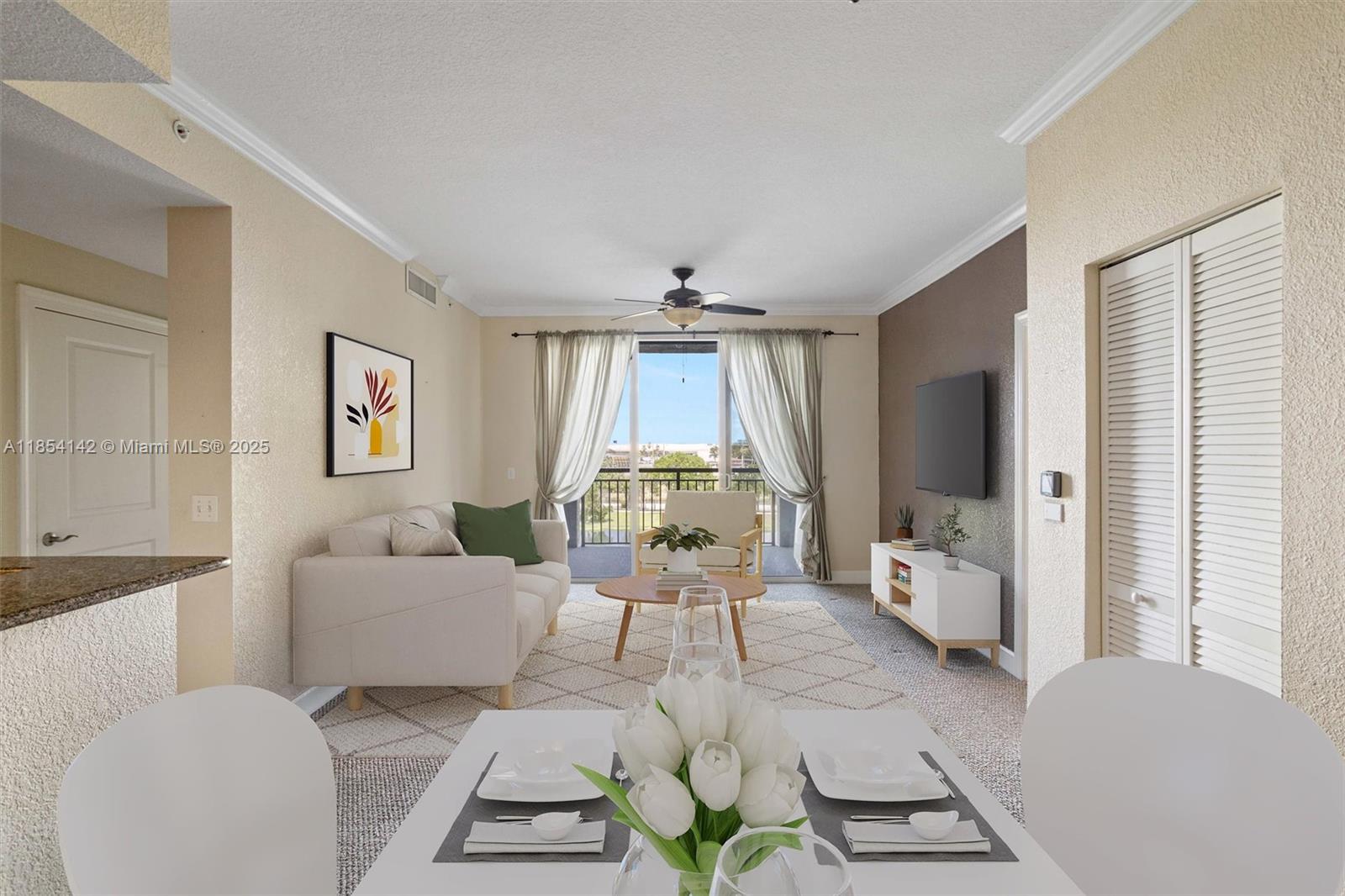 Stunning 2-bedroom, 2-bathroom Condo featuring panoramic lake views, with plenty of natural light in Vizcaya Lakes resort style community. Experience the perfect blend of comfort, beauty, and safety in this remarkable unit, with split floor plan, renovated kitchen and bathrooms, stainless steel appliances, full impact windows and door, full size washer and dryer and 2 parking spots in cover garage. Amenities include Club House with lounge area, 3 pools, jacuzzi, fitness center, barbecue area, basketball court, walking distance to dog park, restaurants, shopping, main high ways, and just minutes to the beach. Rent includes: water/sewer, trash, basic cable and internet.