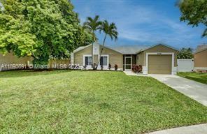Beautifully updated 3-bedroom, 2-bath single-family home located on a quiet cul-de-sac in the desirable Boca Landings community. This move-in-ready home features impact windows and doors, modern kitchen with quartz countertops and stainless-steel appliances, and updated bathrooms. Enjoy Florida living in your private fenced backyard featuring a new above-ground pool, barbecue area with covered patio enclosure, and spacious deck area perfect for entertaining. Freshly painted inside and out with elegant marble-finish flooring and recessed lighting throughout. Low HOA with access to community amenities including internet,pool, tennis courts, playground, and clubhouse. Conveniently located near shopping, dining, and A-rated schools.