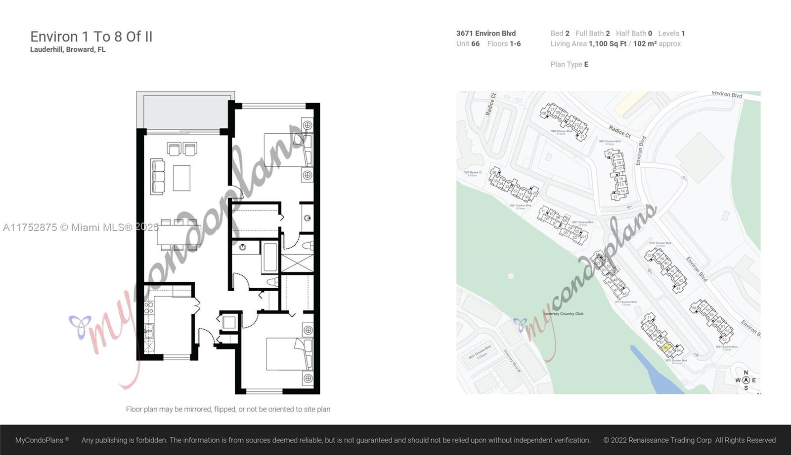 CONDOMINIUM 8 OF ENVIRON - Residential Lease