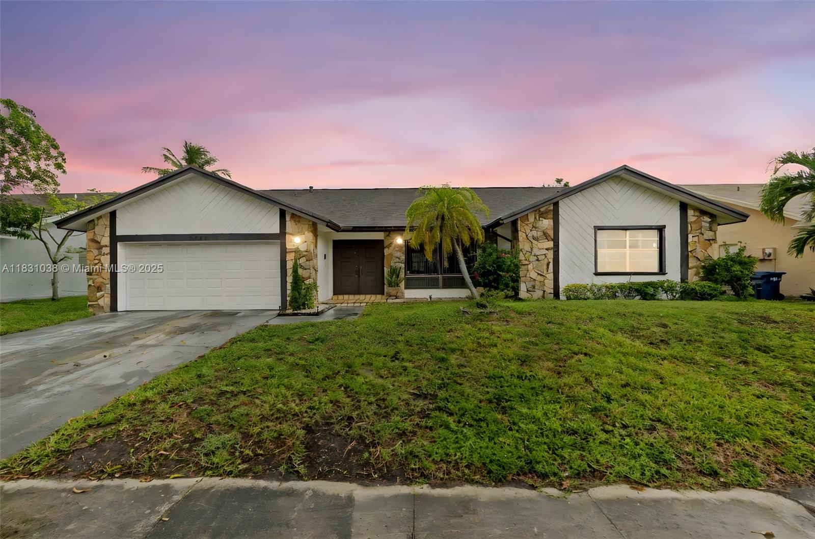 Lovely, well-maintained family oasis in the highly desirable Estates of Inverrary. Tucked away on a quiet block, this 3 bed / 2.5 bath home has 2350sf, plenty of space for everyone to spread out. Large bedrooms, high ceilings, ample closet space. The exposed wood ceiling in the LR/DR gives this home character and visual appeal. Large, 7500sf lot with a peaceful and serene backyard features a relaxing pergola and lush landscaping. Room for a pool. 2 car garage, separate laundry room. Low HOA fee of $66/quarter. Close to houses of worship, shopping, airport, beaches and everything that makes living in S. Florida wonderful. Come take a look!